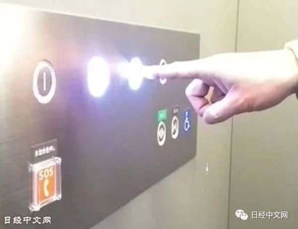 三菱電機推出非接觸式電梯按鈕